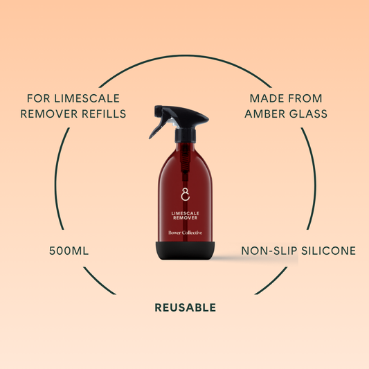 Reusable Amber Glass Bottle (empty) - Limescale 500ml