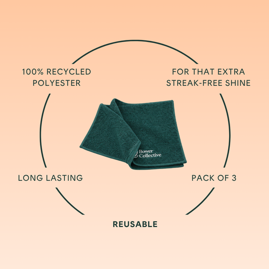 Bower Eco Microfibre Cleaning Cloth - 3 Pack