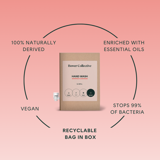 Bower Hand Wash Refill - Geranium & Grapefruit  - Bag in Box - 5L